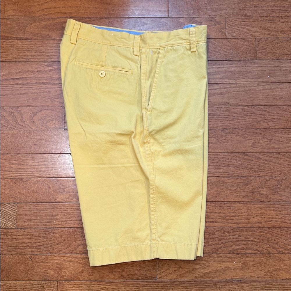 J. Crew Men's Bright Yellow Flat Front Shorts